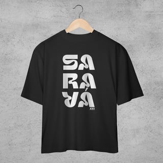 Nome do produto Camiseta Oversized - Axé e Repeito
