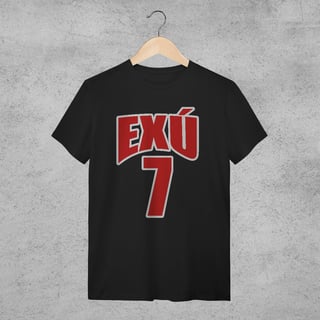 Nome do produto Camiseta Basqueteira Preta - Exú - Laroyê