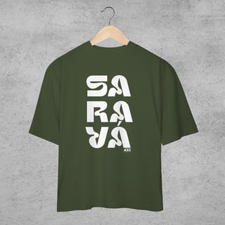 Nome do produto Camiseta Oversized - Axé e Repeito