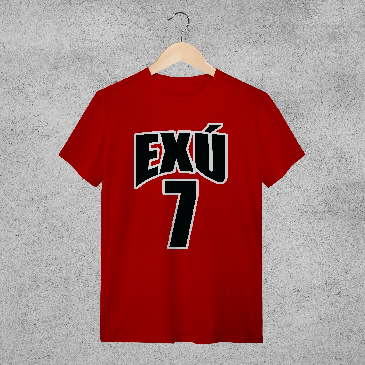 Nome do produto: Camiseta Basqueteira Vermelha - Exú Laroyê
