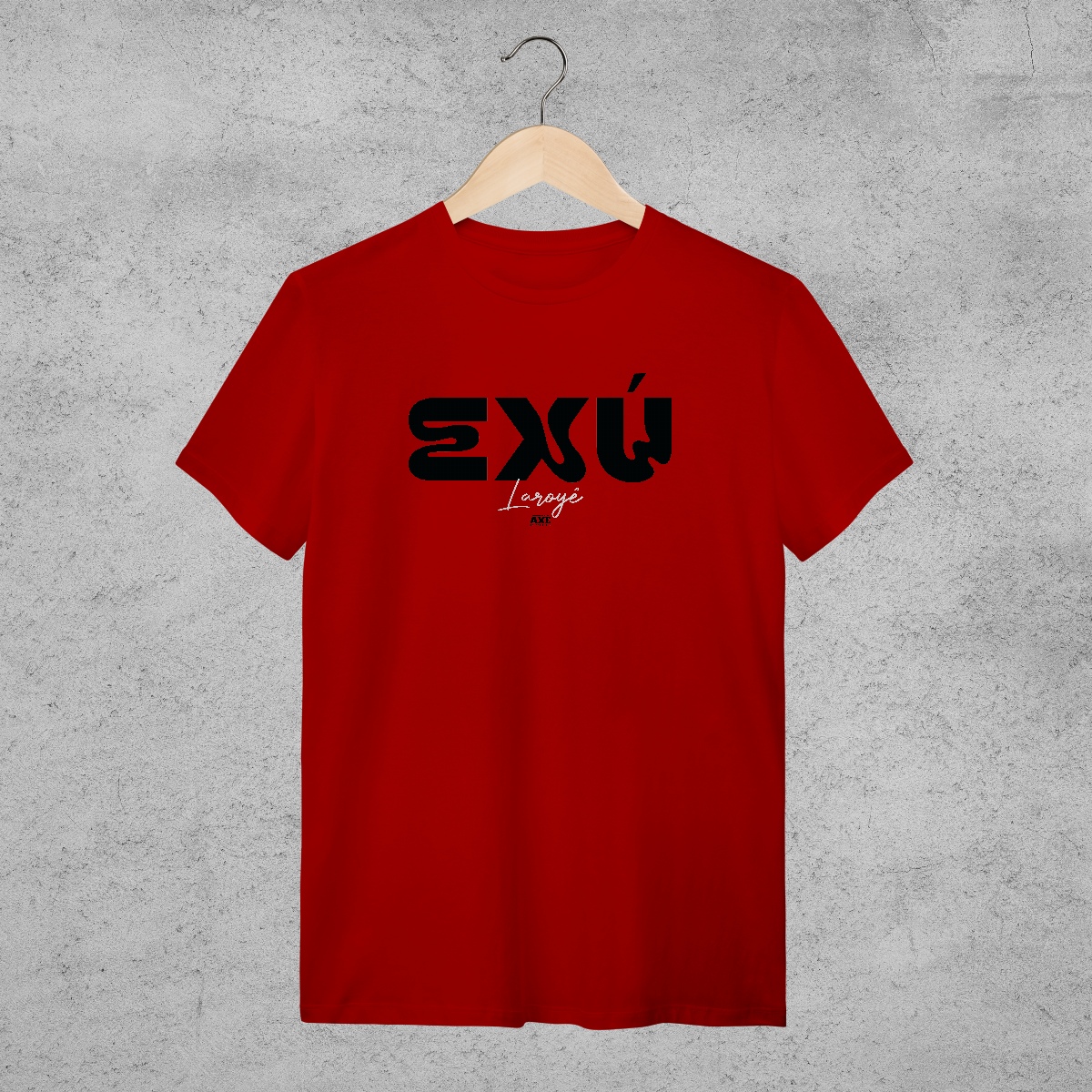Nome do produto: Camiseta - Saudação a Exú - Vermelha