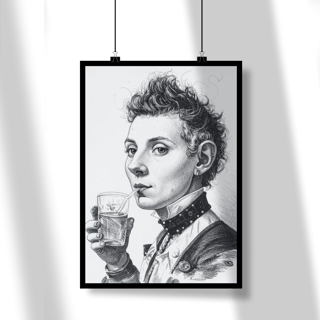 Nome do produto Woman Drink  - Poster