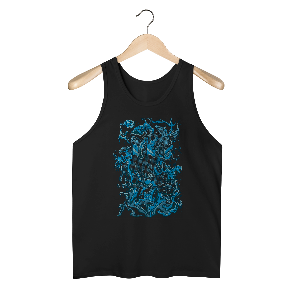 Nome do produto: Aramado Azul - Regata Masculina