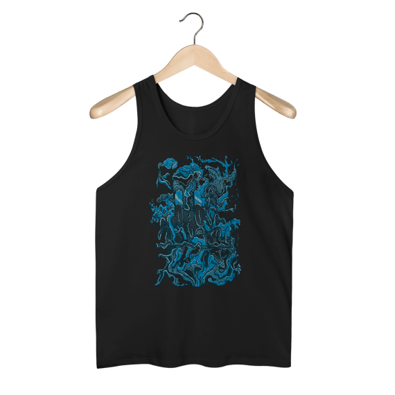 Aramado Azul - Regata Masculina
