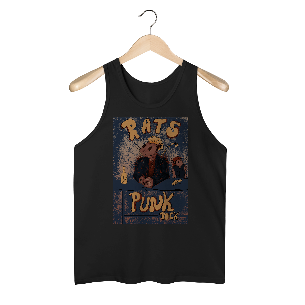 Nome do produto: Rats Punk Rock - Regata Masculina