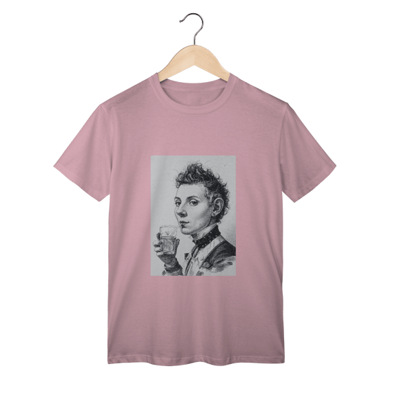 Woman Drinks - T shirt Classic