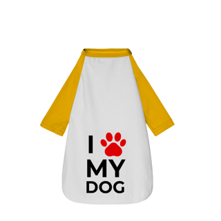 Nome do produto Camisa Pet Dog Eu Amo Meu Dog