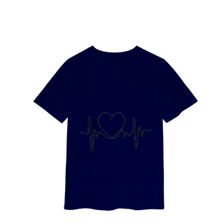 Nome do produto Camisa Classic Infantil Coração Sound