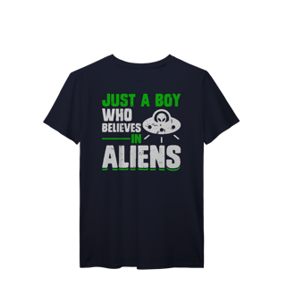 Nome do produto Camiseta T-Shirt Prime Apenas um garoto que acredita em alienígenas