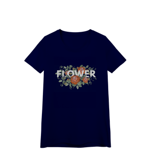 Nome do produto Camisa Baby Look Quality Flower