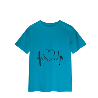 Nome do produto Camisa Classic Infantil Coração Sound
