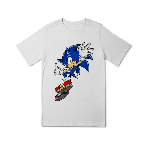 Camisa Quality Infantil (10 a 14) Sonic