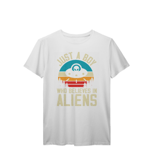 Nome do produto Camisa T-Shirt Prime Just A boy Who Believes in Aliens