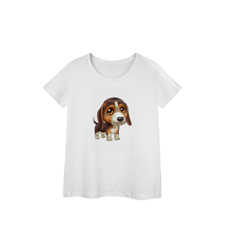 Nome do produto Camisa Baby Look Prime Meu Filhote de Beagle 100% Algodão