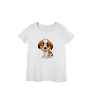 Nome do produto Camisa Baby Look Prime Cachorrinho Fofo