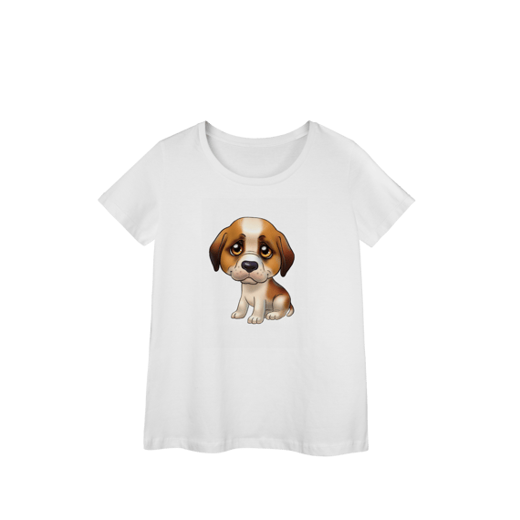 Camisa Baby Look Prime Cachorrinho Fofo