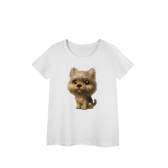 Camisa Baby Look Prime Cachorrinho Mimoso