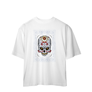 Nome do produto Camiseta Oversized Caveira Mexicana