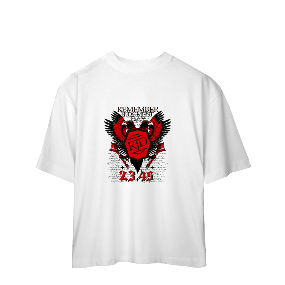 Camiseta Oversized Remember judgment Day 
