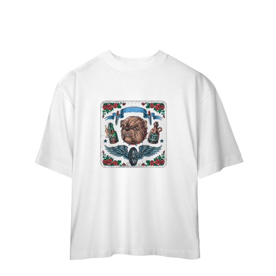 Camiseta Oversized Pitbull Monster