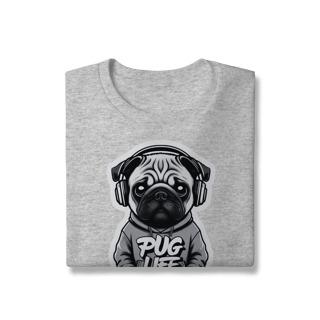 Nome do produto Moletom Quality Fechado Pug Life