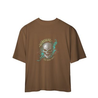 Nome do produto Camiseta Oversized Aggressive Skull
