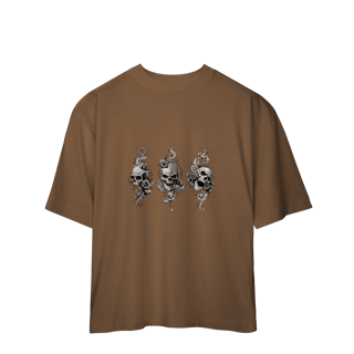 Nome do produto Camiseta Oversized Three Skulls