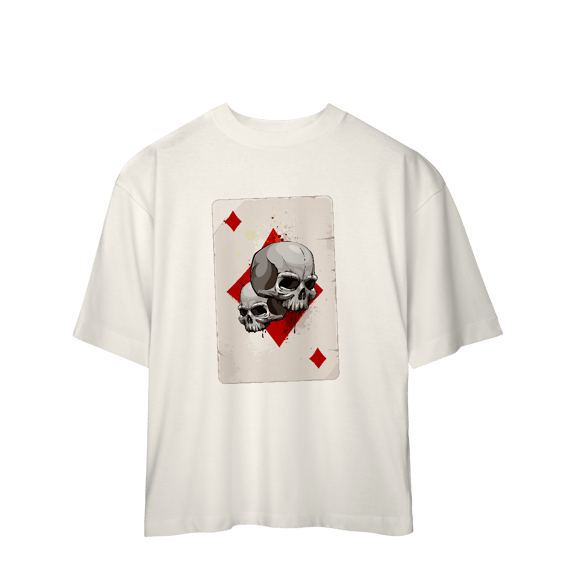 Camiseta Oversized Game Skulls
