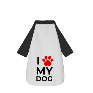 Nome do produto Camisa Pet Dog Eu Amo Meu Dog