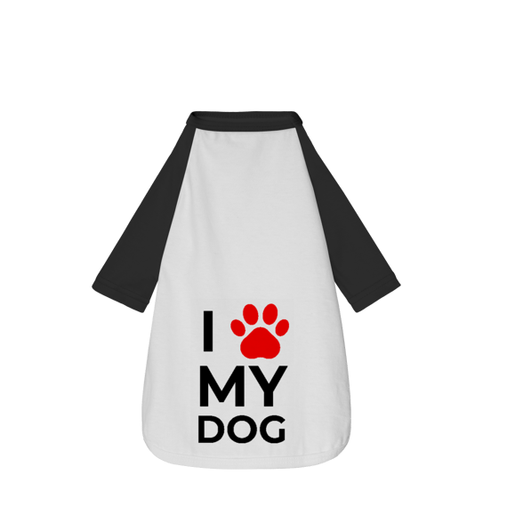Camisa Pet Dog Eu Amo Meu Dog