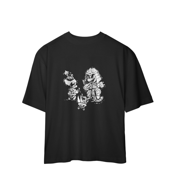 Camisa Oversized Mario Bros Black 