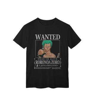 Nome do produto Camisa T-Shirt Classic Wanted Roronoa Zoro