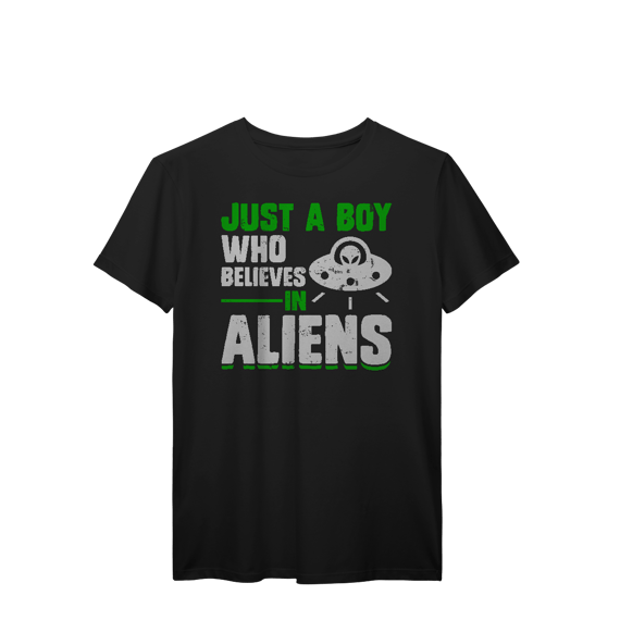 Camiseta T-Shirt Prime Apenas um garoto que acredita em alienígenas