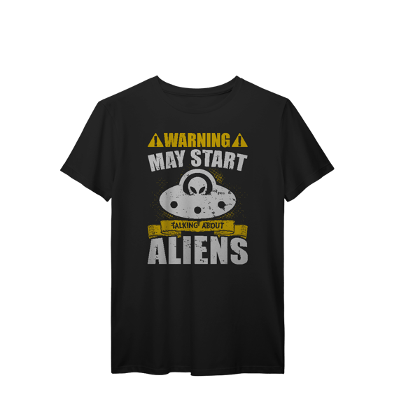 Camisa T-Shirt Prime Warning May Start Talking About Aliens