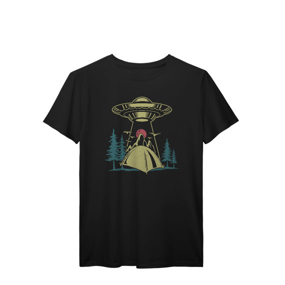 Camiseta T-Shirt Prime Aliens Abduzindo Barraca