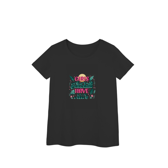 Camisa Baby Look Prime Girls Just Wanna Wave Sun