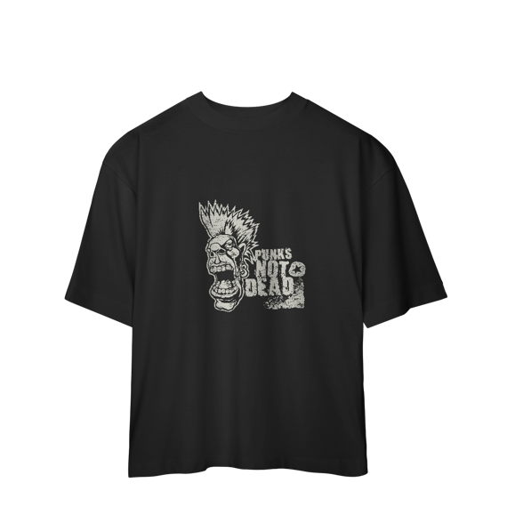 Camiseta Oversized Punk Not Dead