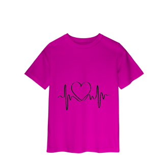 Nome do produto Camisa Classic Infantil Coração Sound