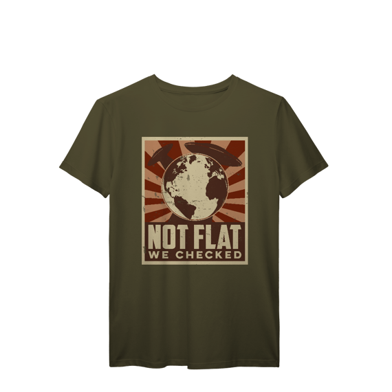 Camisa T-Shirt Prime Not Flat We Checked Aliens