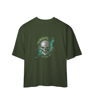 Nome do produto Camiseta Oversized Aggressive Skull