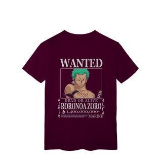 Nome do produto Camisa T-Shirt Classic Wanted Roronoa Zoro