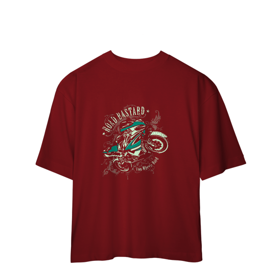 Camiseta Oversized  Moto Rider