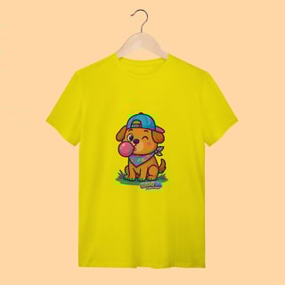 Nome do produto Camiseta T-shirt Adulto Unissex Cachorrinho – 100% Algodão | Coleção Reino Animal do Caioba