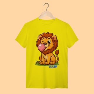Nome do produto Camiseta T-shirt Adulto Unissex Leão – 100% Algodão | Coleção Reino Animal do Caioba