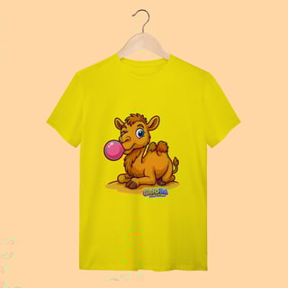Nome do produto Camiseta T-shirt Adulto Unissex Camelo – 100% Algodão | Coleção Reino Animal do Caioba