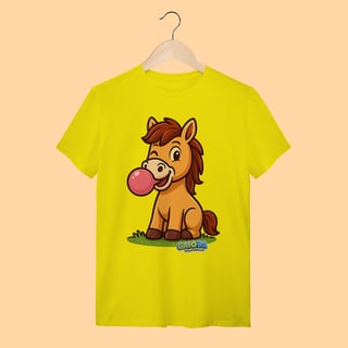 Nome do produto Camiseta T-shirt Adulto Unissex Cavalo – 100% Algodão | Coleção Reino Animal do Caioba