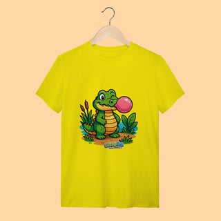 Nome do produto Camiseta T-shirt Adulto Unissex Jacaré – 100% Algodão | Coleção Reino Animal do Caioba