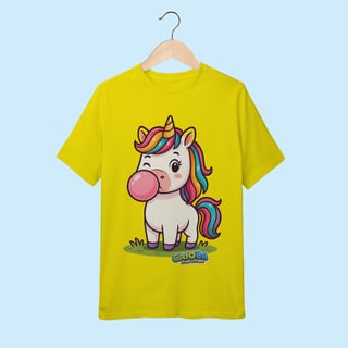 Nome do produto Camiseta Juvenil (10 a 14 anos) Unicórnio – 100% Algodão | Coleção Reino Animal do Caioba