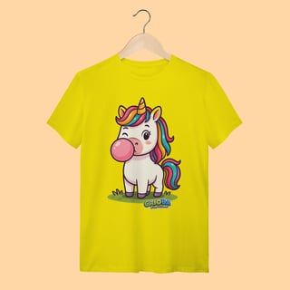 Nome do produto Camiseta T-shirt Unissex Unicórnio – 100% Algodão | Coleção Reino Animal do Caioba