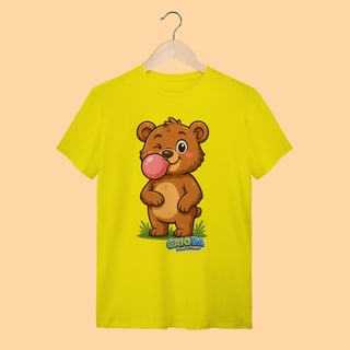 Nome do produto Camiseta T-shirt Unissex Ursinho – 100% Algodão | Coleção Reino Animal do Caioba